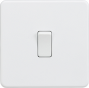 Knightsbridge 10AX 1G 2-way Switch - Matt White