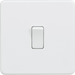 Knightsbridge 13A 2G DP Switched Socket with Twin Earths - Matt White with White Insert