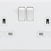 Knightsbridge 13A 2G DP Switched Socket with Twin Earths