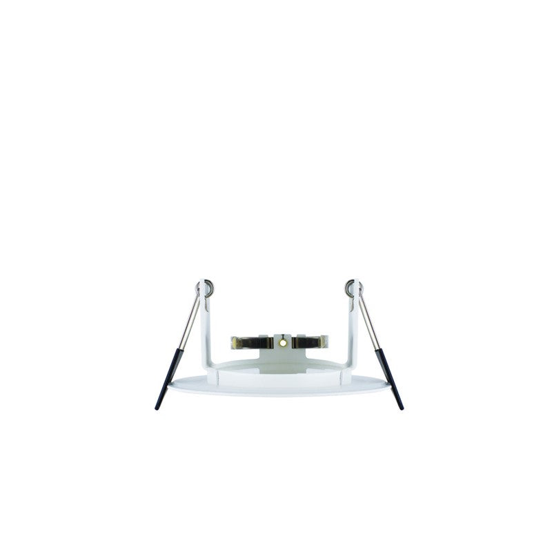 Integral LED EVOFIRE 85 Fire Rated Downlight — 70mm Cutout, IP65, White Round + GU10 Holder