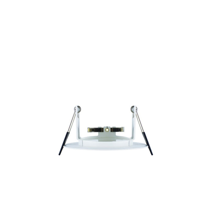 Integral LED EVOFIRE 85 Fire Rated Downlight — 70mm Cutout, IP65, White Round + GU10 Holder