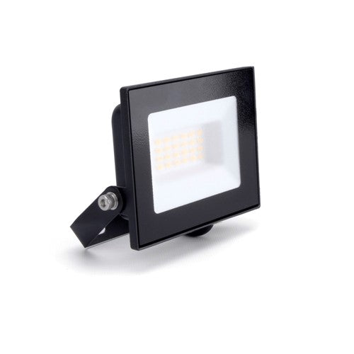 COMPACT SLIM FLOODLIGHT 20W 2000LM 3000K 120 BEAM 100LM/W IP65 IK05 LED BLACK INTEGRAL