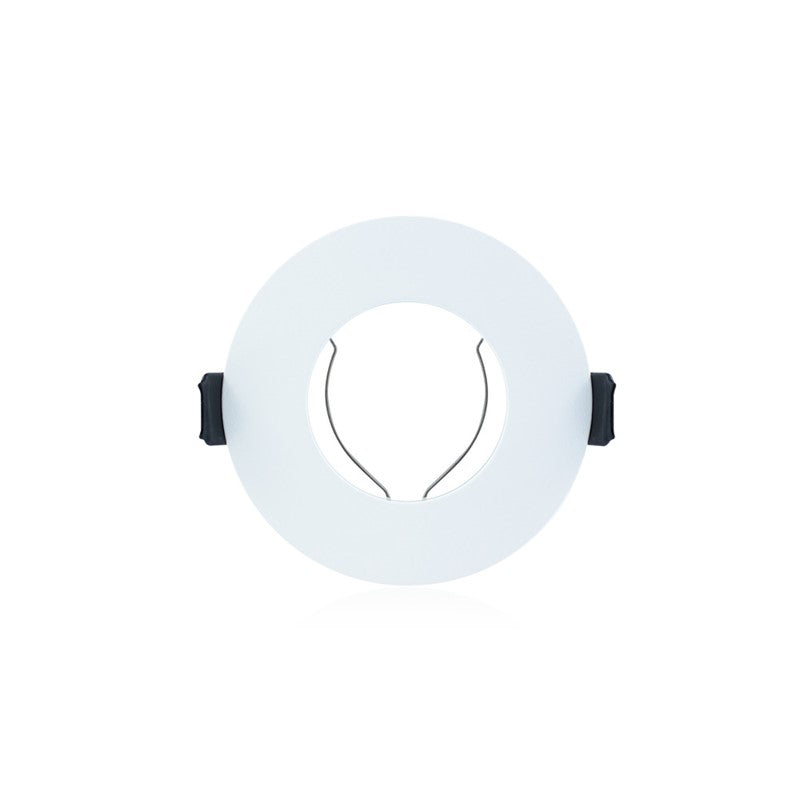 Integral LED EVOFIRE 85 Fire Rated Downlight — 70mm Cutout, IP65, White Round + GU10 Holder