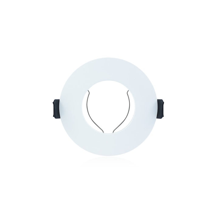 Integral LED EVOFIRE 85 Fire Rated Downlight — 70mm Cutout, IP65, White Round + GU10 Holder