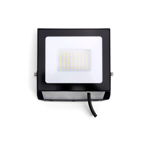 COMPACT SLIM FLOODLIGHT 50W 5000LM 4000K 120 BEAM 100LM/W IP65 IK05 LED BLACK INTEGRAL
