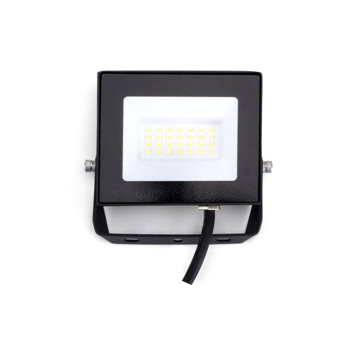 COMPACT SLIM FLOODLIGHT 20W 2000LM 4000K 120 BEAM 100LM/W IP65 IK05 LED BLACK INTEGRAL