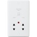 Knightsbridge 115/230V Dual Voltage Shaver Socket with Neon