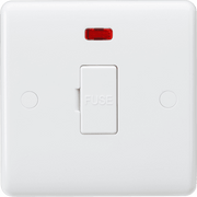 Knightsbridge 13A Switched Fused Spur Unit with Flex Outlet from Base