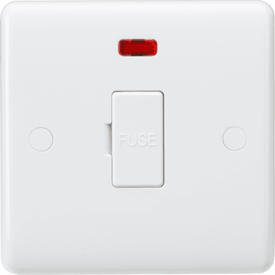 Knightsbridge 13A Switched Fused Spur Unit with Flex Outlet from Base