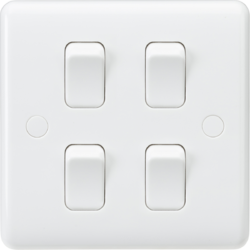 Knightsbridge 10AX 4G 2-way Switch on single plate