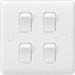 Knightsbridge 10AX 4G 2-way Switch on single plate