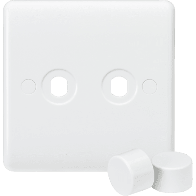 Knightsbridge 2G 2-way 10-200W 5-150W LED Intelligent dimmer - Anthracite