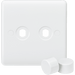 Knightsbridge 2G 2-way 10-200W 5-150W LED Intelligent dimmer - Polished Chrome