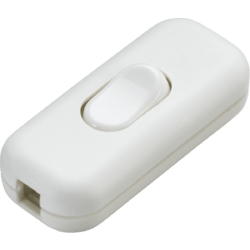 Knightsbridge 6A DP Inline Cord Switch - White