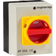 Knightsbridge 20A Rotary Isolator 4P AC IP65