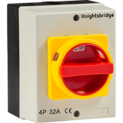 Knightsbridge 20A Rotary Isolator 4P AC IP65