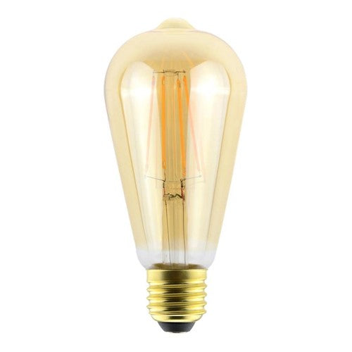 SUNSET VINTAGE FILAMENT ST64 BULB E27 806LM 5.9W 2200K DIMMABLE 300 BEAM AMBER INTEGRAL
