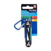 Blue Spot Tools 9 PCE Folding Hex, Torx and Screwdriver Set