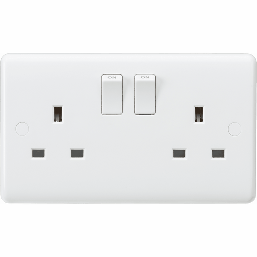 Knightsbridge CU9000 13A 2G DP Switched Socket with Twin Earths - ASTA Approved