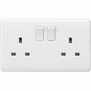 Knightsbridge 13A 2G SP Switched Socket with Twin Earths - ASTA Approved