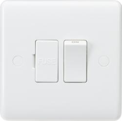 Knightsbridge 13A Switched Fused Spur Unit with Flex Outlet from Base