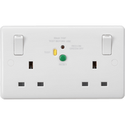 Knightsbridge 13A 2G SP Switched Socket with Twin Earths - ASTA Approved