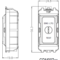 Knightsbridge 20AX 2 Way SP Key Module - White