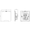 Knightsbridge 13A 1G Unswitched Floor Socket - Brushed Chrome with White Insert