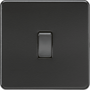 Knightsbridge 10AX 2-way Pull Cord Switch - Matt Black