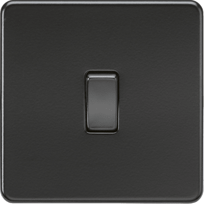 Knightsbridge 10AX 2-way Pull Cord Switch - Matt Black