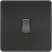Knightsbridge 10AX 2-way Pull Cord Switch - Matt Black