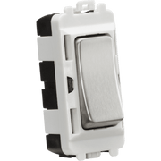Knightsbridge 10AX 1G 2-way Switch - Brushed Chrome