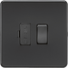 Knightsbridge 13A Switched Fused Spur Unit with Neon - Matt Black
