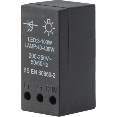 Knightsbridge 2G Dimmer Plate with 2 Matching Dimmer Caps