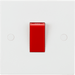 Knightsbridge 45A DP Switch 2G size - Red Rocker