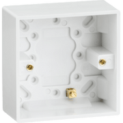 Knightsbridge Single 35mm Pattress Box with Earth Terminal
