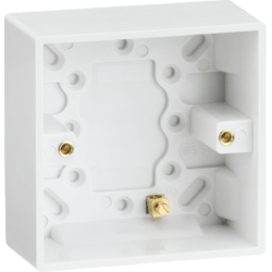 Knightsbridge Single 35mm Pattress Box with Earth Terminal