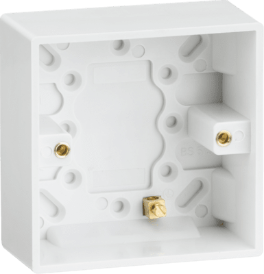 Knightsbridge 1G 35mm Galvanised Steel Back Box