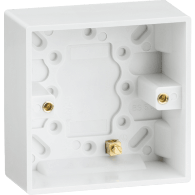Knightsbridge 1G 35mm Galvanised Steel Back Box