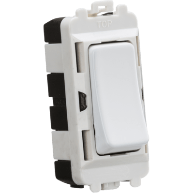 Knightsbridge 10AX 1G 2-way Switch - Matt White