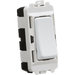 Knightsbridge 10AX 1G 2-way Switch - Matt White