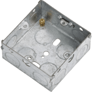 Knightsbridge 1G 35mm Galvanised Steel Back Box