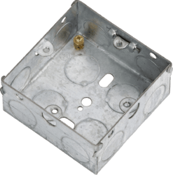 Knightsbridge 1G 35mm Galvanised Steel Back Box