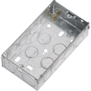 Knightsbridge 2G 35mm Galvanised Meta Back Box