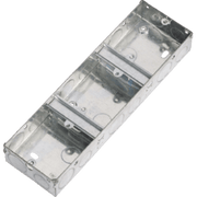 Knightsbridge 3G 35mm Triple Galvanised Metal Back Box