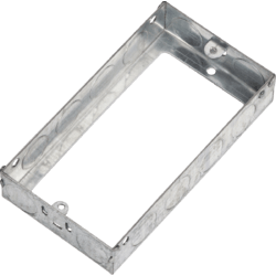 Knightsbridge 2G 25mm Galvanised Metal Back Box