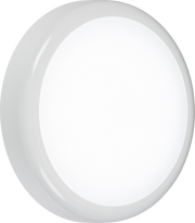 Knightsbridge BT9CTEMS white round LED bulkhead with emergency and microwave sensor