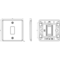 Knightsbridge 1G Grid Faceplate