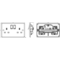 Knightsbridge 13A 2G SP Switched Socket with Twin Earths - ASTA Approved
