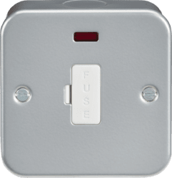 Knightsbridge Metal Clad 13A Fused Spur Unit with Neon